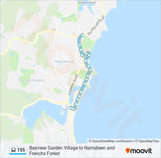 155 Route Schedules, Stops & Maps Narrabeen (Updated)