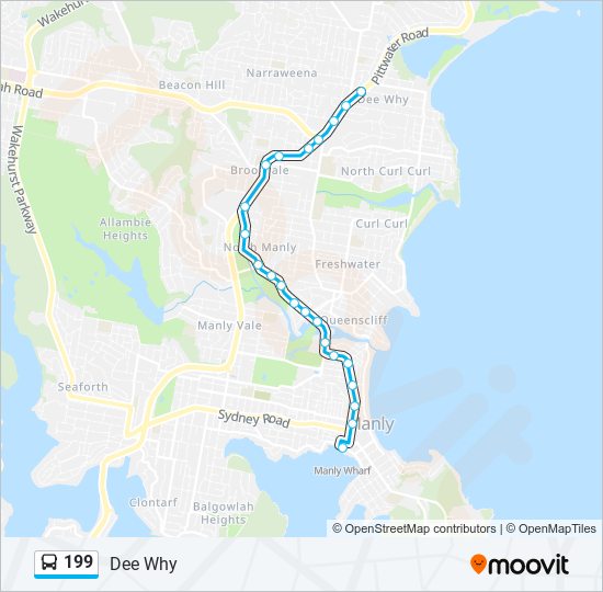 199 Route: Schedules, Stops & Maps - Dee Why (Updated)