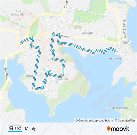 162 bus Line Map