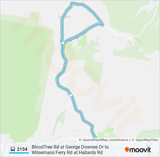 Mapa de 2154 de autobús