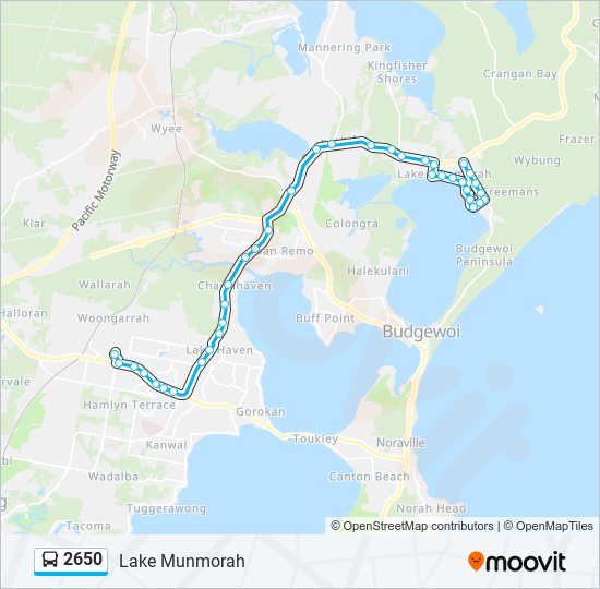 2650 bus Line Map