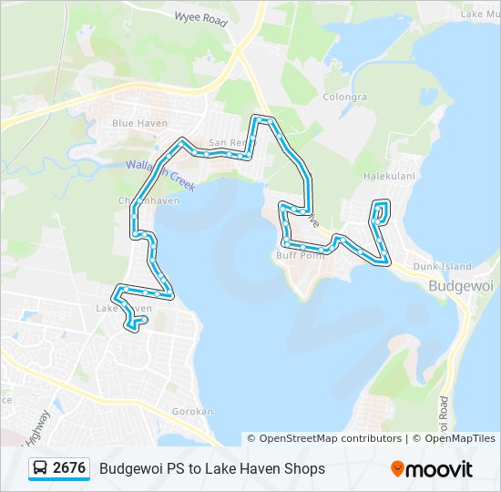 Mapa de 2676 de autobús