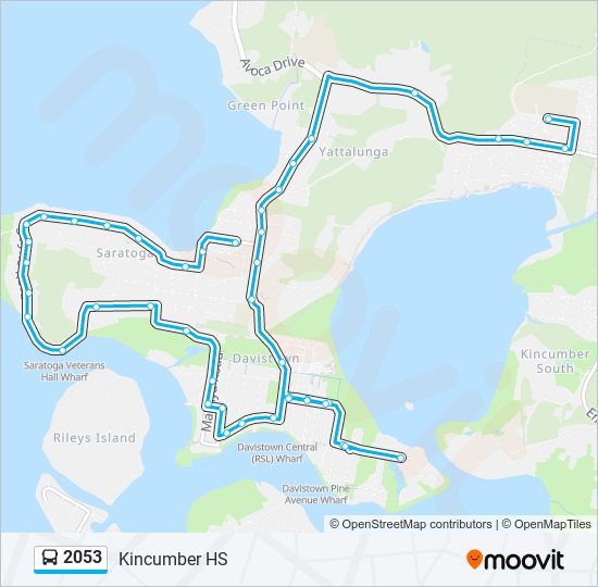 2053 bus Line Map