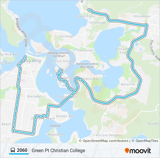 Mapa de 2060 de autobús