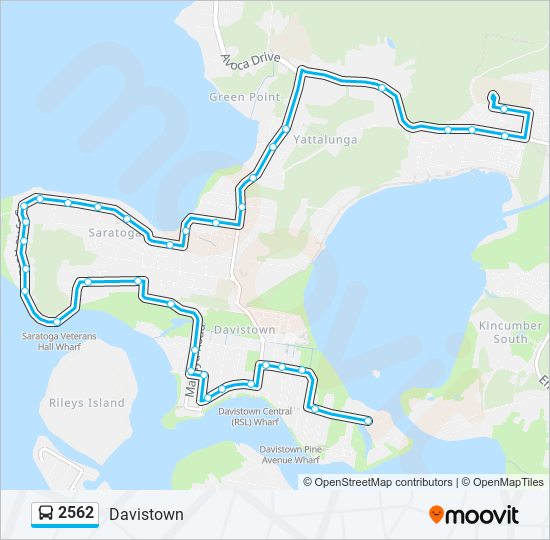 2562 bus Line Map