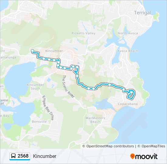 2568 bus Line Map