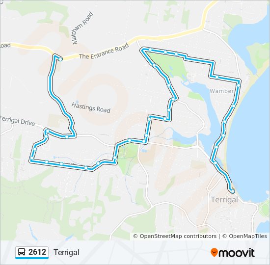 2612 bus Line Map