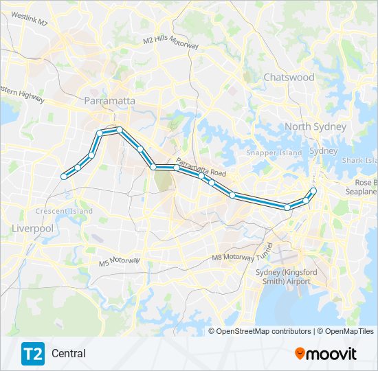 t2 Route Schedules, Stops & Maps Central (Updated)