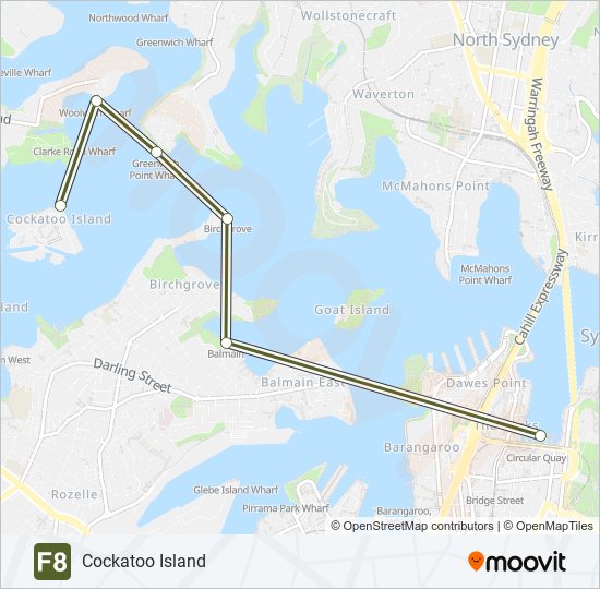 Balmain east discount ferry map