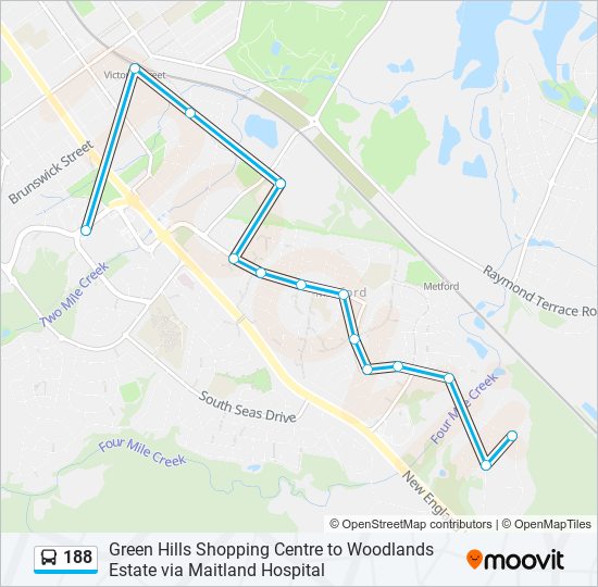 188 Route: Schedules, Stops & Maps - Greenhills Stockland (Updated)