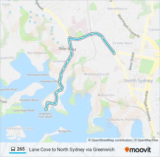 265 Route: Schedules, Stops & Maps - Crows Nest (updated)