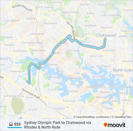 533-route-schedules-stops-maps-chatswood-updated