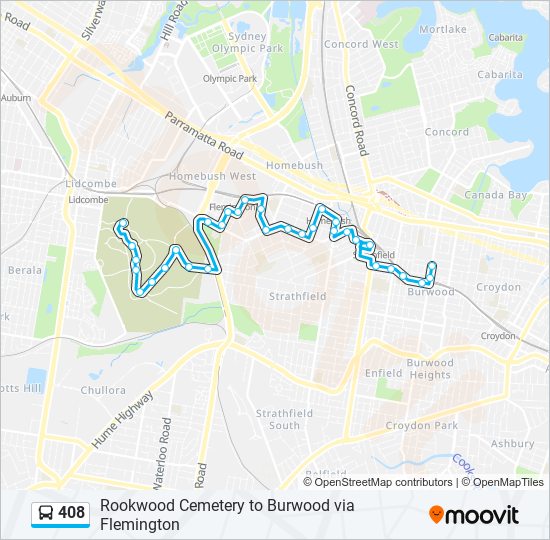 408 Route Schedules, Stops & Maps Rookwood Cem. (Updated)