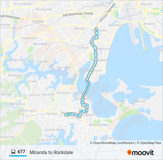 477 Route: Schedules, Stops & Maps - Rockdale Stn (Tramway Arc) (Updated)