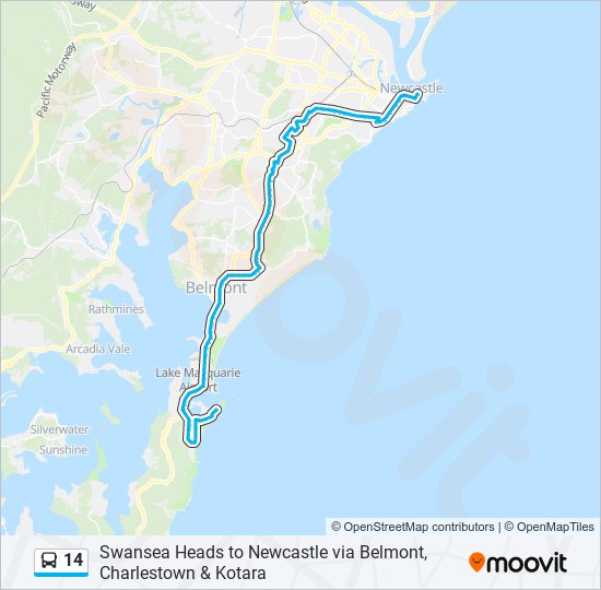 Mapa de 14 de autobús