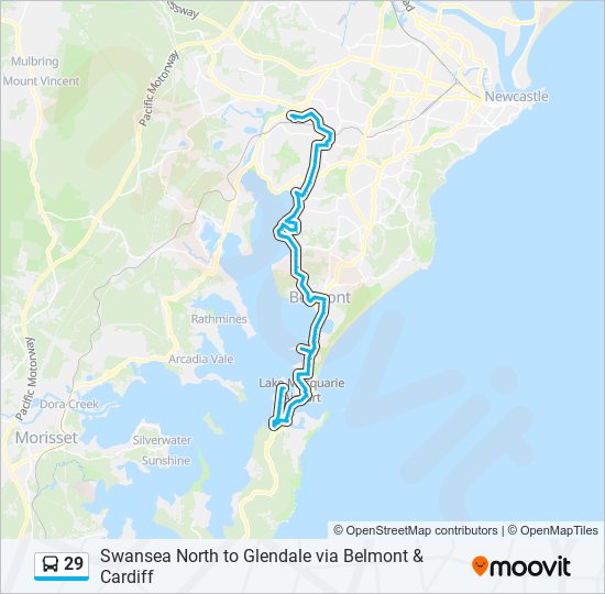 Mapa de 29 de autobús