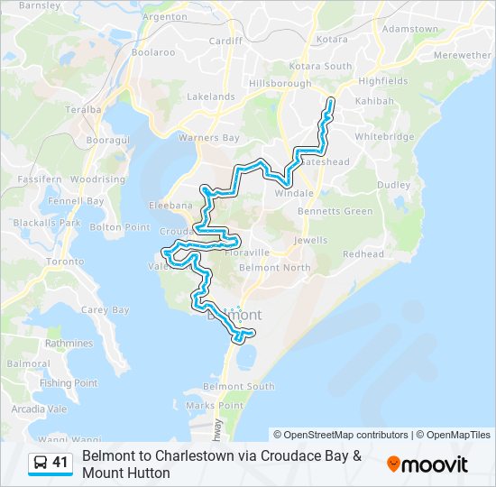 Mapa de 41 de autobús