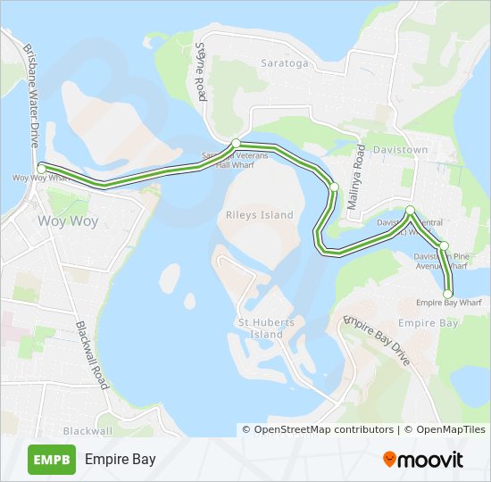 Mapa de EMPB de ferry