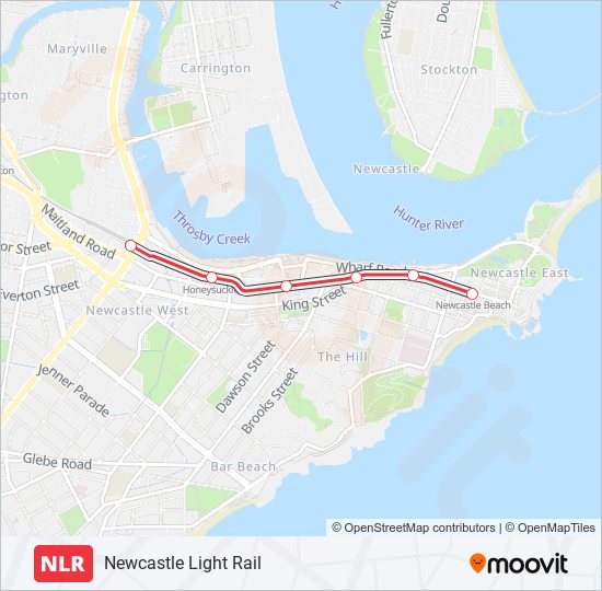 NLR light rail Line Map