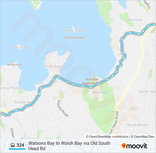 324 bus Line Map