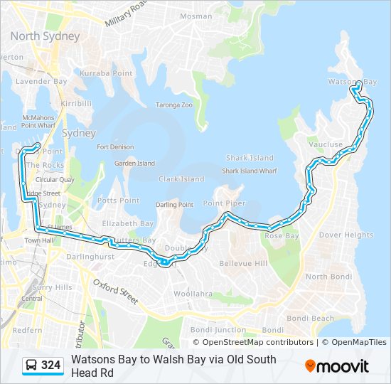 324 bus Line Map