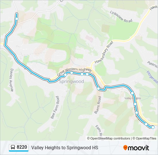 Springwood Bus Map 8220 Route: Schedules, Stops & Maps - Springwood HS (Updated)