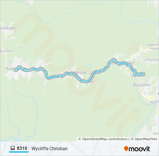 8310 bus Line Map