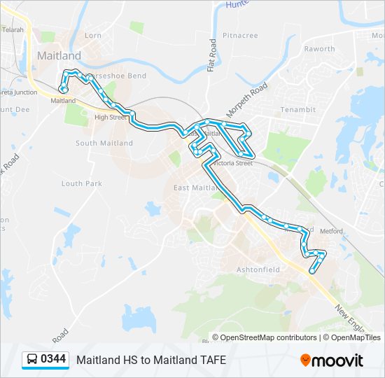 0344 bus Line Map