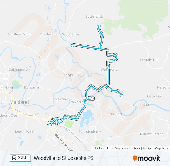 Mapa de 2301 de autobús