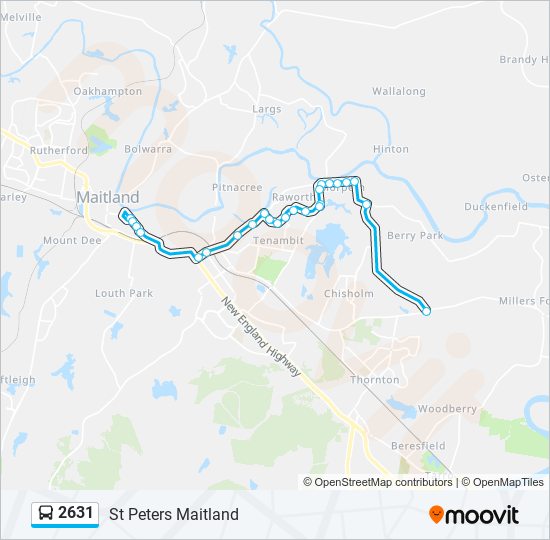 2631 bus Line Map