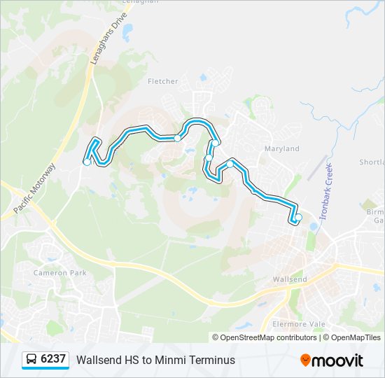 6237 bus Line Map
