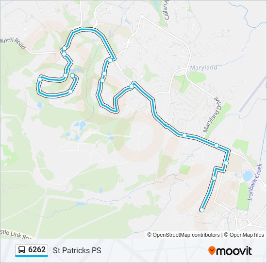 Mapa de 6262 de autobús