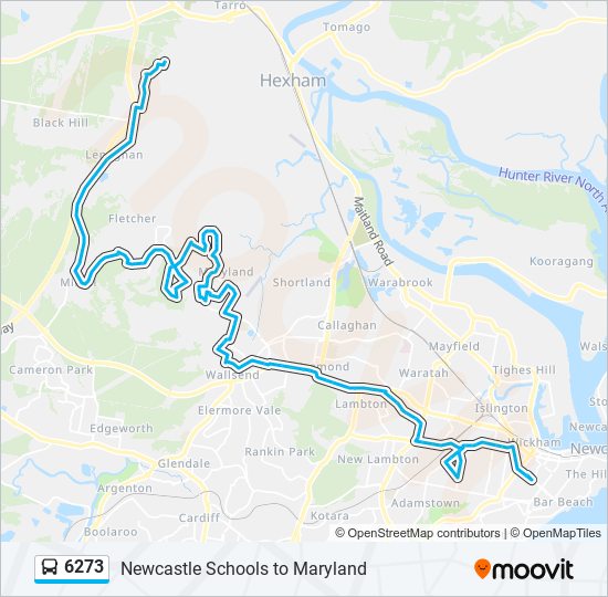 6273 bus Line Map