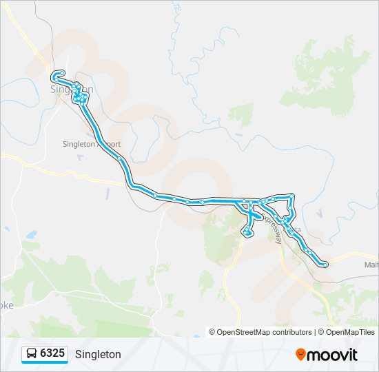 6325 bus Line Map