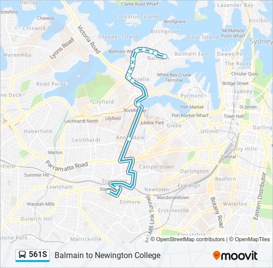 561s Route: Schedules, Stops & Maps - Newington College Senior School ...