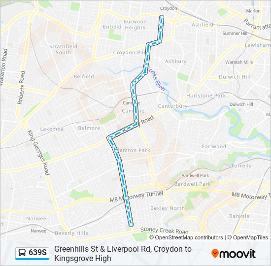 639S bus Line Map