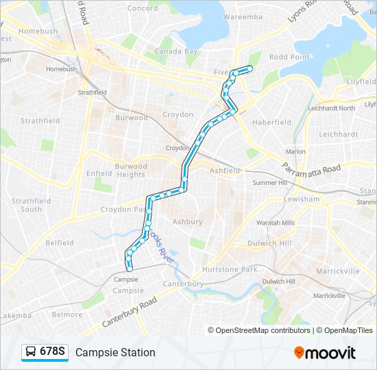 678S bus Line Map