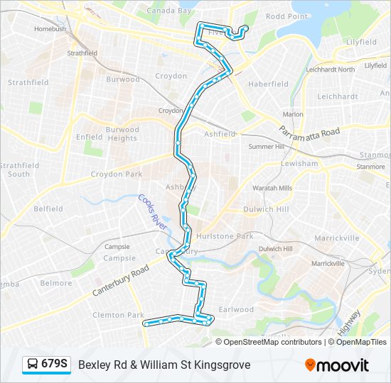 679S bus Line Map