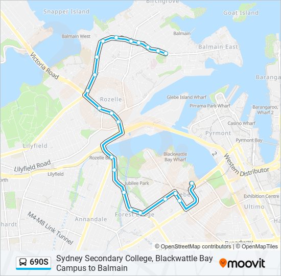 690S bus Line Map