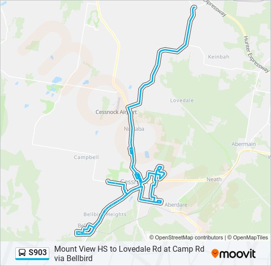 S903 bus Line Map