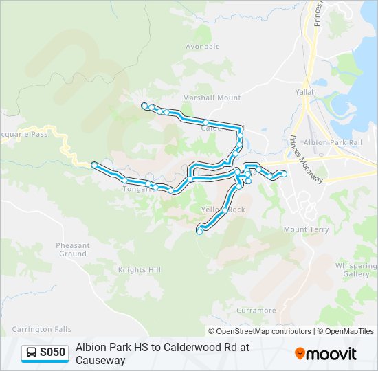 S050 bus Line Map