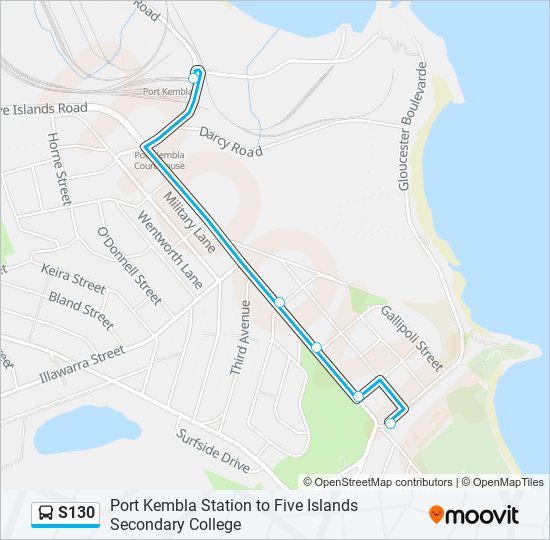S130 bus Line Map