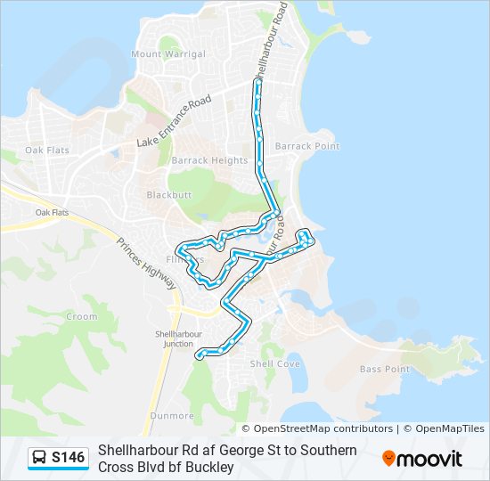 S146 bus Line Map