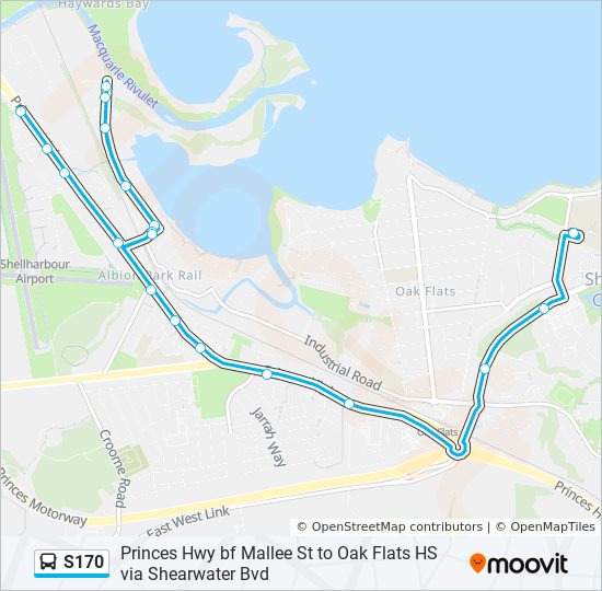 S170 bus Line Map