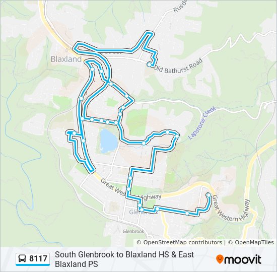 8117 bus Line Map