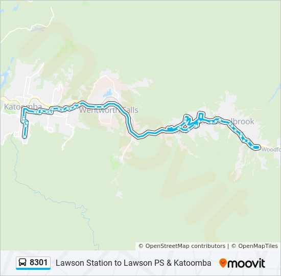 8301 bus Line Map