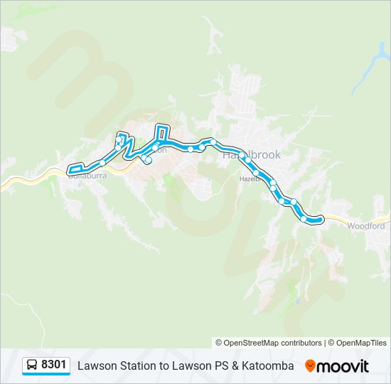 8301 bus Line Map