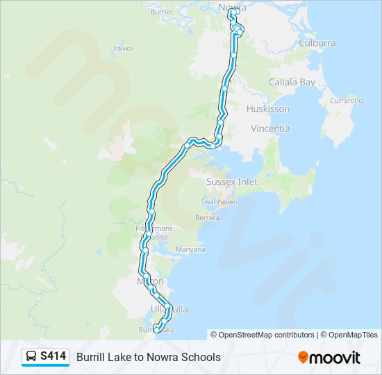 S414 bus Line Map