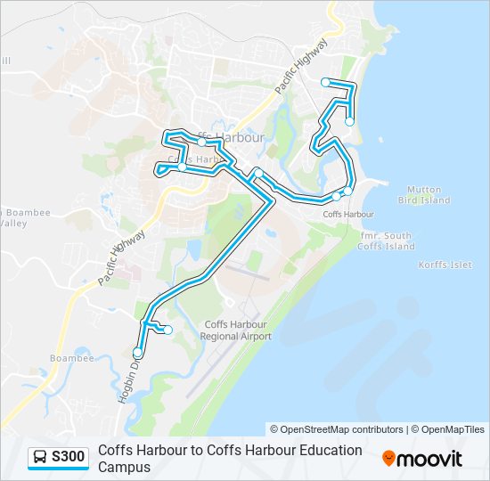 s300 Route: Schedules, Stops & Maps - Southern Cross Uni (Updated)