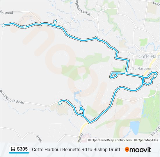 S305 bus Line Map